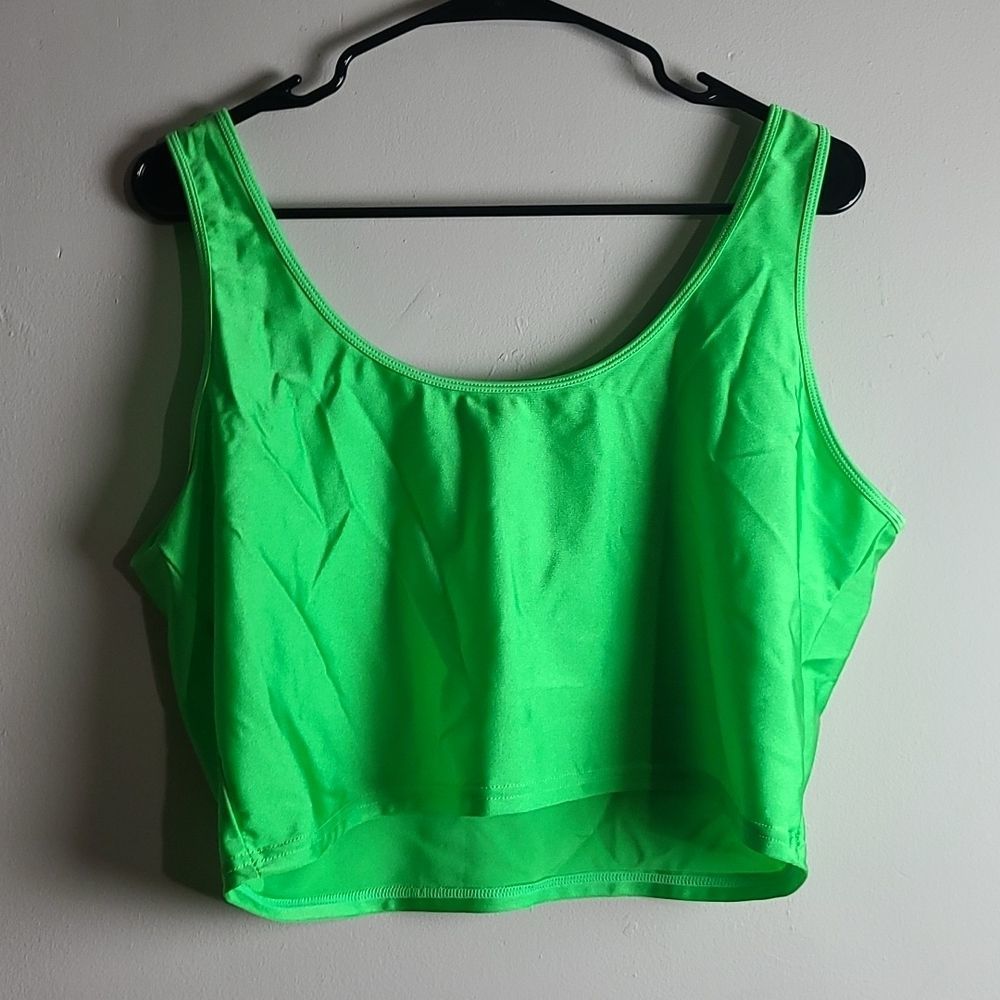AQ Sport Green Neon Crop Top